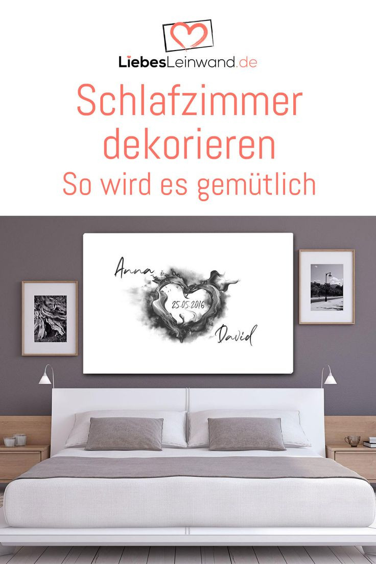 Schlafzimmer Dekorieren – So Wird Es Gemütlich | Schlafzimmer with Wandbilder Schlafzimmer