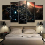 5 Stück Wandkunst Leinwand Starcraft Spiel Poster Malerei Wohnzimmer Bild  Druck Hd Schlafzimmer Wandbild Home Dekoration Rahmen With Schlafzimmer Wandbilder